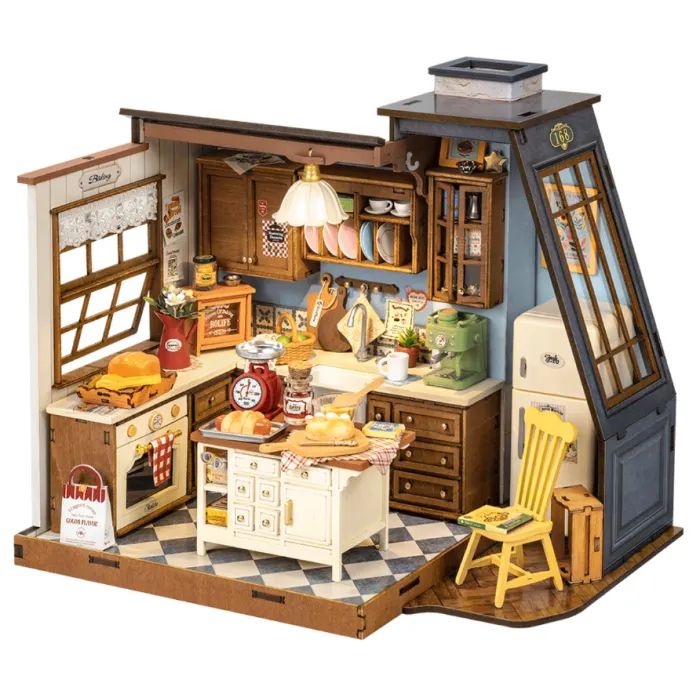 Конструктор Robotime Rolife деревянный 3D Кухня для выпечки (DG172)