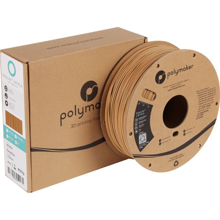 Пластик для 3D-принтера Polymaker PLA POLYLITE LW 1.75 mm 0,8kg WHITE (PA08002) зображення 3