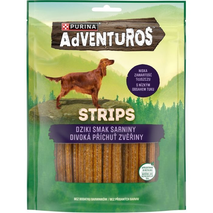 Лакомство для собак Purina AdVENTuROS Полоски со вкусом оленины 90 г (7613035516472) изображение 2