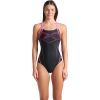 Купальник Arena Graphic Swimsuit Swim Pro Back 009024-590 чорний, рожевий 44 (3468337554073)