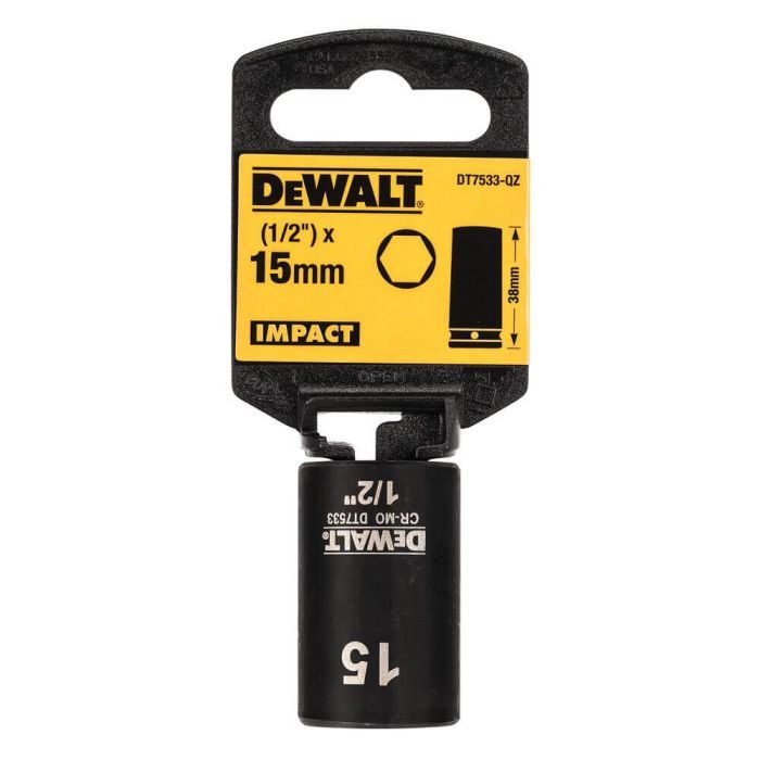 Торцевая головка DeWALT IMPACT ударная короткая, 1/2 х 14 мм (DT7532) изображение 2