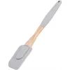 Лопатка кухонна ARDESTO Tasty Baking, 25см, силікон, дерево, сірий світлий (AR1560G)