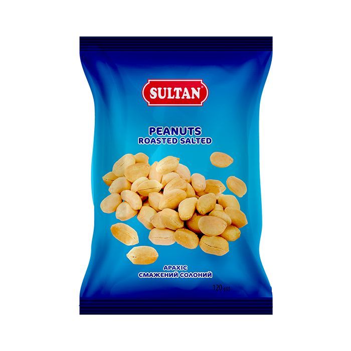 Орехи Sultan Арахис жареный соленый 120 г (slt.50540)