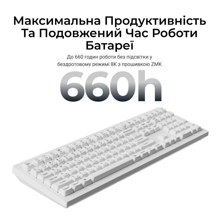 Клавіатура Keychron V6 Ultra Keychron Red Switch RGB UA Black (V6U-D1-UA) зображення 11