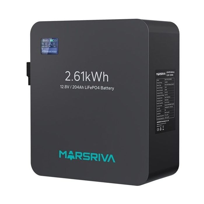 Батарея LiFePo4 Marsriva 12.8V 204Ah 2.61kWh (MR-LFP12-200-WMD) зображення 3