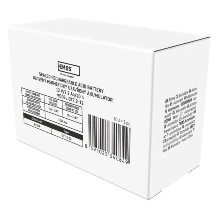 Батарея до ДБЖ EMOS 12V 7.2Ah (B9654) зображення 8
