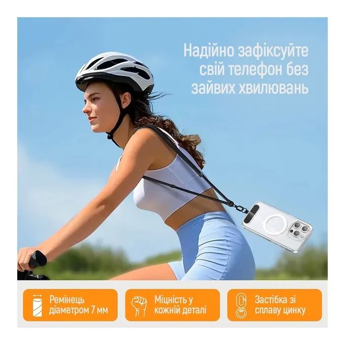 Ремешок для смартфона ColorWay Freedom Strap, orange (CW-SCFS-OG) изображение 4