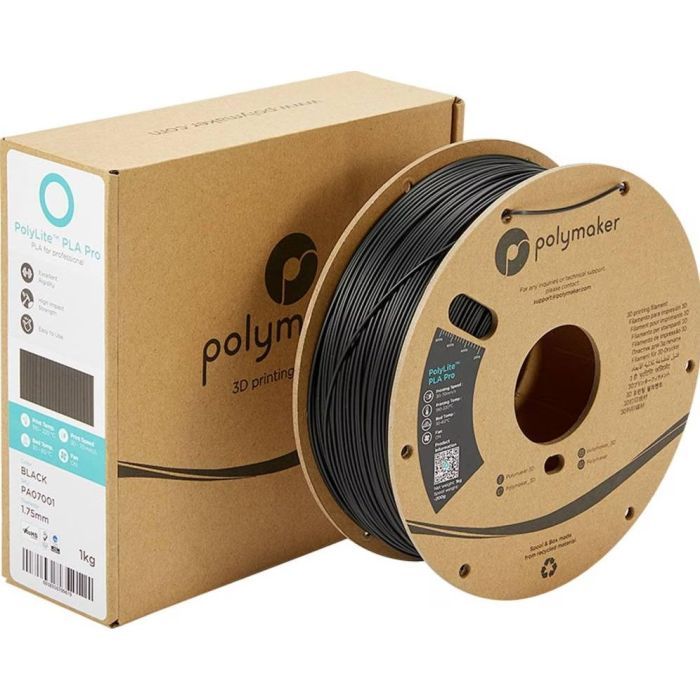 Пластик для 3D-принтера Polymaker PLA POLYLITE PRO 1,75mm 1kg BLACK (PA07001) зображення 4