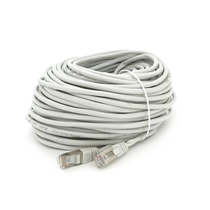 Патч-корд 30м FTP cat.5e, CU, RJ45, grey Merlion (PCM-CU-5E/30G) изображение 2