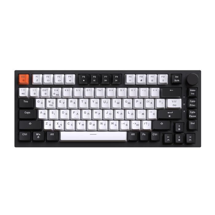 Клавиатура GamePro MK160 V2 Warden QLAB Sakura Linear RGB USB UA White (MK160-V2-BL-QS)