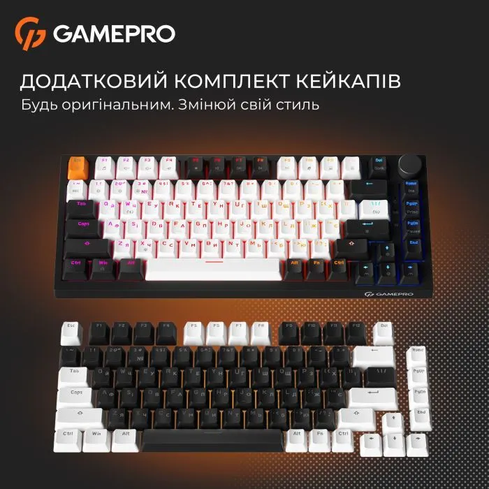 Клавиатура GamePro MK160 V2 Warden QLAB Sakura Linear RGB USB UA Black (MK160-V2-B-QS) изображение 18