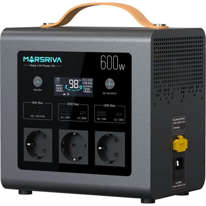Зарядная станция Marsriva MP6 Plus 600W 512Wh (MP6Plus_MARSRIVA) изображение 3