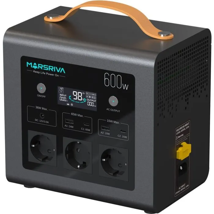 Зарядная станция Marsriva MP6 Plus 600W 512Wh (MP6Plus_MARSRIVA) изображение 4