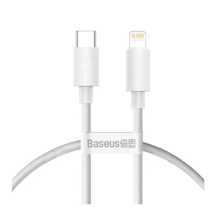 Дата кабель USB-C to Lightning 1.0m PD20W white Baseus (CATLYS-B02)