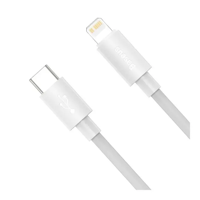 Дата кабель USB-C to Lightning 1.0m PD20W white Baseus (CATLYS-B02) изображение 2