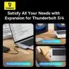 Концентратор Baseus USB-C 5-in-1 3xUSB 3.0 + 1xUSB-C 40Gbps + 1xHDMI 4K30Hz gray (B00052801811-04) зображення 11