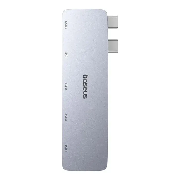 Концентратор Baseus USB-C 5-in-1 3xUSB 3.0 + 1xUSB-C 40Gbps + 1xHDMI 4K30Hz gray (B00052801811-04) зображення 2