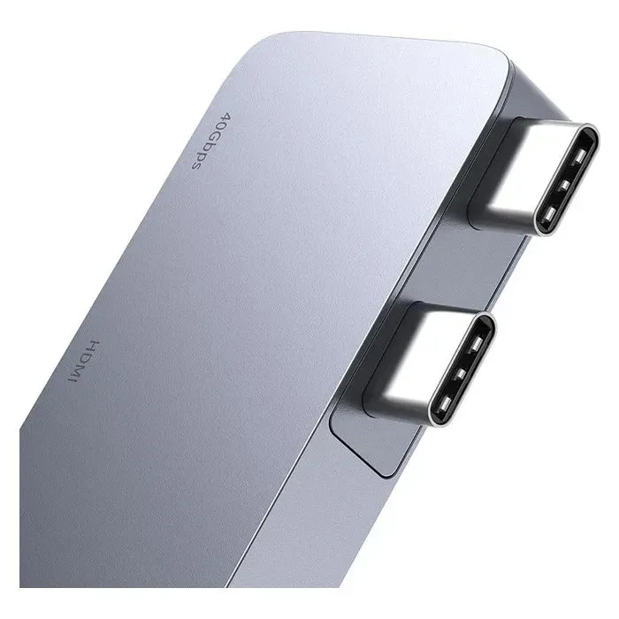 Концентратор Baseus USB-C 5-in-1 3xUSB 3.0 + 1xUSB-C 40Gbps + 1xHDMI 4K30Hz gray (B00052801811-04) зображення 4