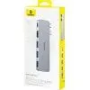 Концентратор Baseus USB-C 5-in-1 3xUSB 3.0 + 1xUSB-C 40Gbps + 1xHDMI 4K30Hz gray (B00052801811-04) зображення 7