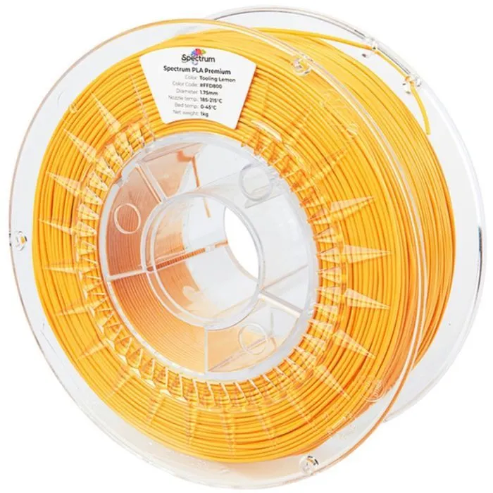 Пластик для 3D-принтера Spectrum PLA Premium 1.75mm 1kg Tooling Lemon (CW-KR-001)