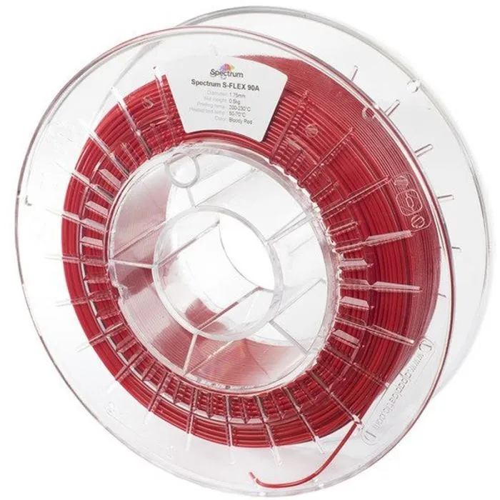 Пластик для 3D-принтера Spectrum S-Flex 90A 1.75mm 0.5kg RED, BLOODY (80259)