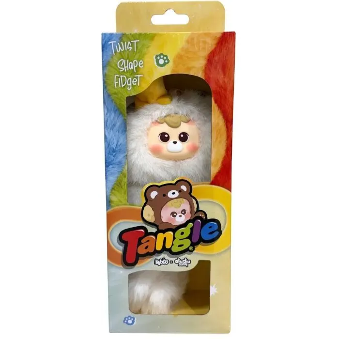 Мягкая игрушка Tangle с кольцом diudiu baby Furry Bear Banana Milk (HWTANGLE02D01-WD03) изображение 2