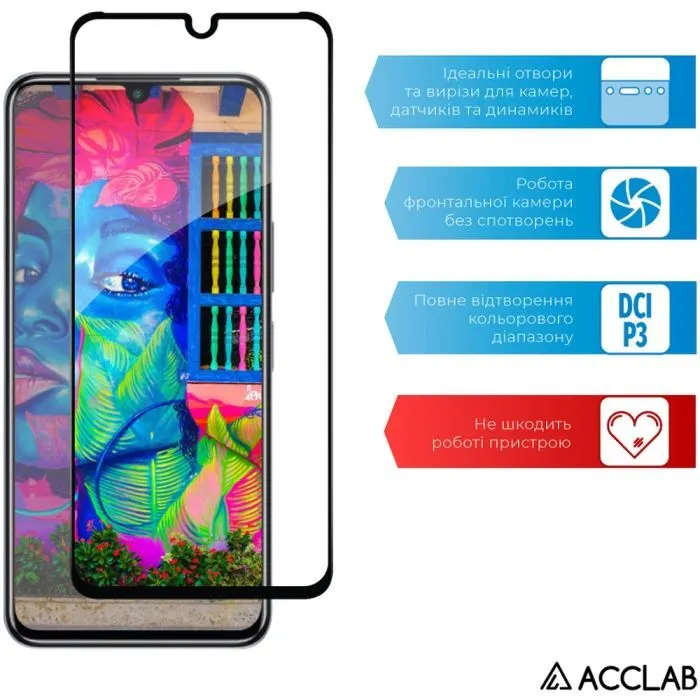 Скло захисне ACCLAB Full Glue Infinix Note 12 Pro Black (1283126546617) зображення 5