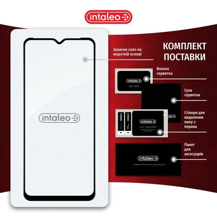 Скло захисне Intaleo Full Glue Tecno Pop 6 Pro Black (1283126551611) зображення 8