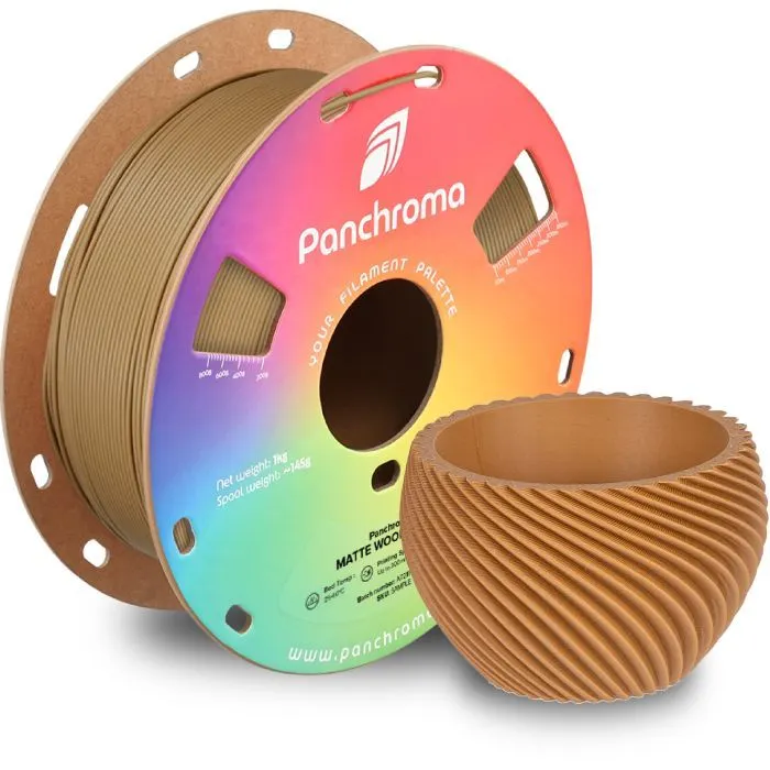 Пластик для 3D-принтера Polymaker PLA PANCHROMA MATTE 1,75mm 1kg WOOD BROWN (CA04041) зображення 4