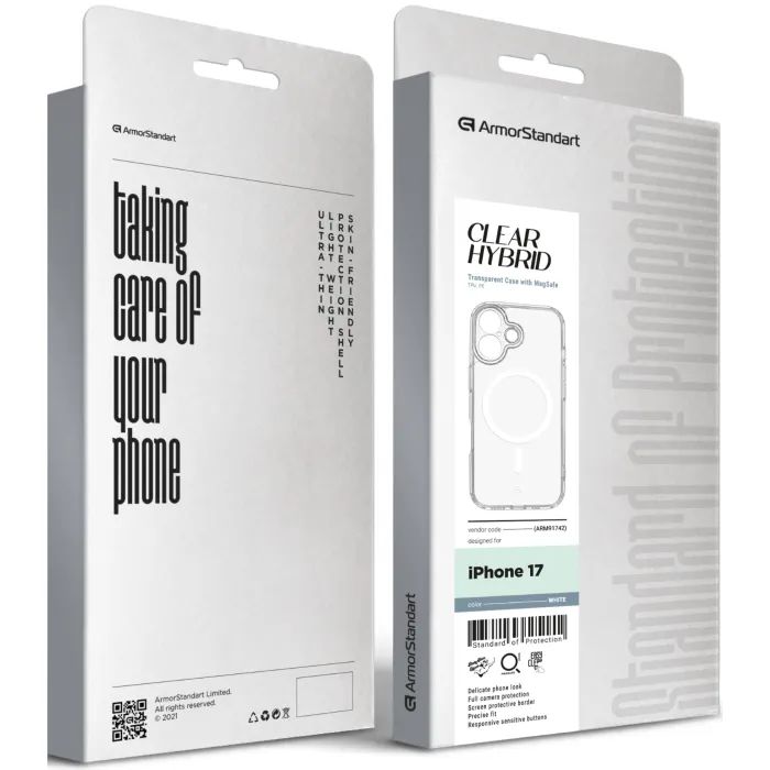 Чехол для мобильного телефона Armorstandart Clear Hybrid MagCase Apple iPhone 17 Pink (ARM91741) изображение 3