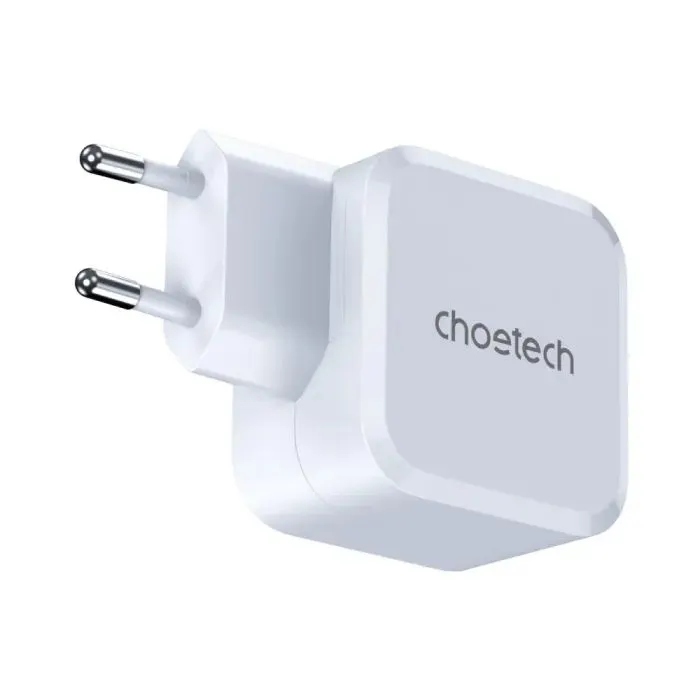 Зарядное устройство Choetech USB-C PD45W QC3.0/PPS GaN (PD8007-EU-WH) изображение 2