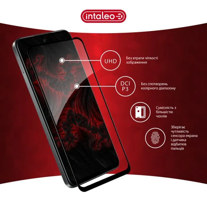 Скло захисне Intaleo Full Glue ESD Infinix Smart 10 Black (1283126628030) зображення 4