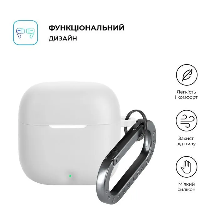 Чехол для наушников Armorstandart Hang Case For OPPO Enco Buds3 White (ARM88033) изображение 2
