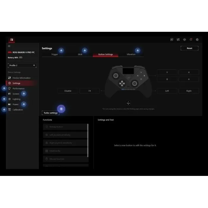 Геймпад ASUS ROG Raikiri II Pro, USB-A/BT/WL, білий (90MP05A0-BDUA10) зображення 12