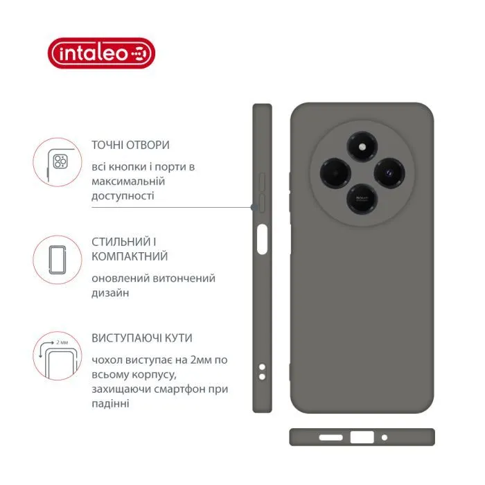 Чохол до мобільного телефона Intaleo Silicone Xiaomi Redmi 14C 4G Dark Green (1283126617089) зображення 4