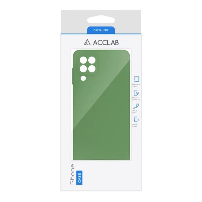 Чохол до мобільного телефона ACCLAB SoftShell Samsung Galaxy A22 LTE (4G) Green (1283126560385) зображення 2