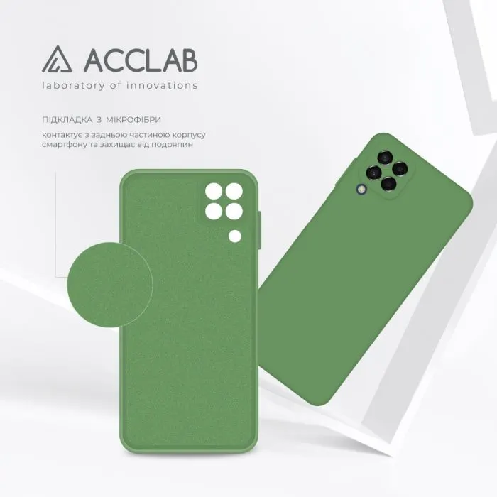 Чохол до мобільного телефона ACCLAB SoftShell Samsung Galaxy A22 LTE (4G) Green (1283126560385) зображення 5