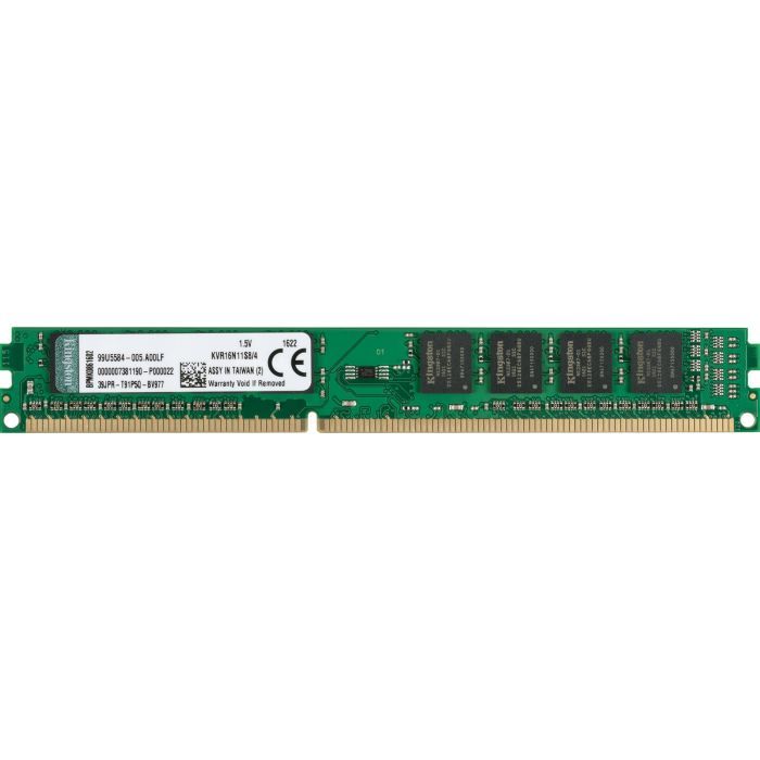 Модуль памяти для компьютера DDR3 4GB 1600 MHz Kingston (KVR16N11S8/4)