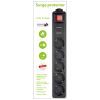 Сетевой фильтр питания EnerGenie SPG5-C-15, 5 розеток, 4.5 м (SPG5-C-15) изображение 2