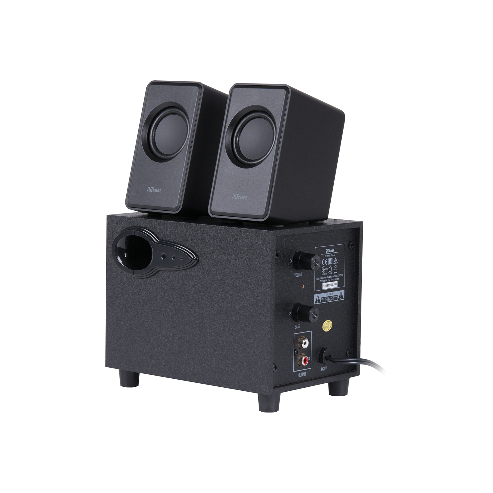 Акустическая система Trust Avora 2.1 Subwoofer Speaker Set (20442) изображение 4