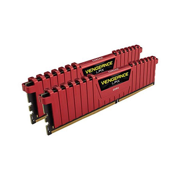Модуль пам'яті для комп'ютера DDR4 16GB (2x8GB) 3200 MHz Vengeance LPX Red Corsair (CMK16GX4M2B3200C16R) зображення 3