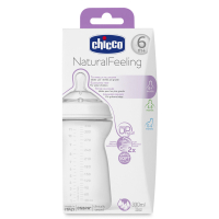 Бутылочка для кормления Chicco Step Up New 330 мл с силиконовой соской 6 мес+ (80737.00.04)