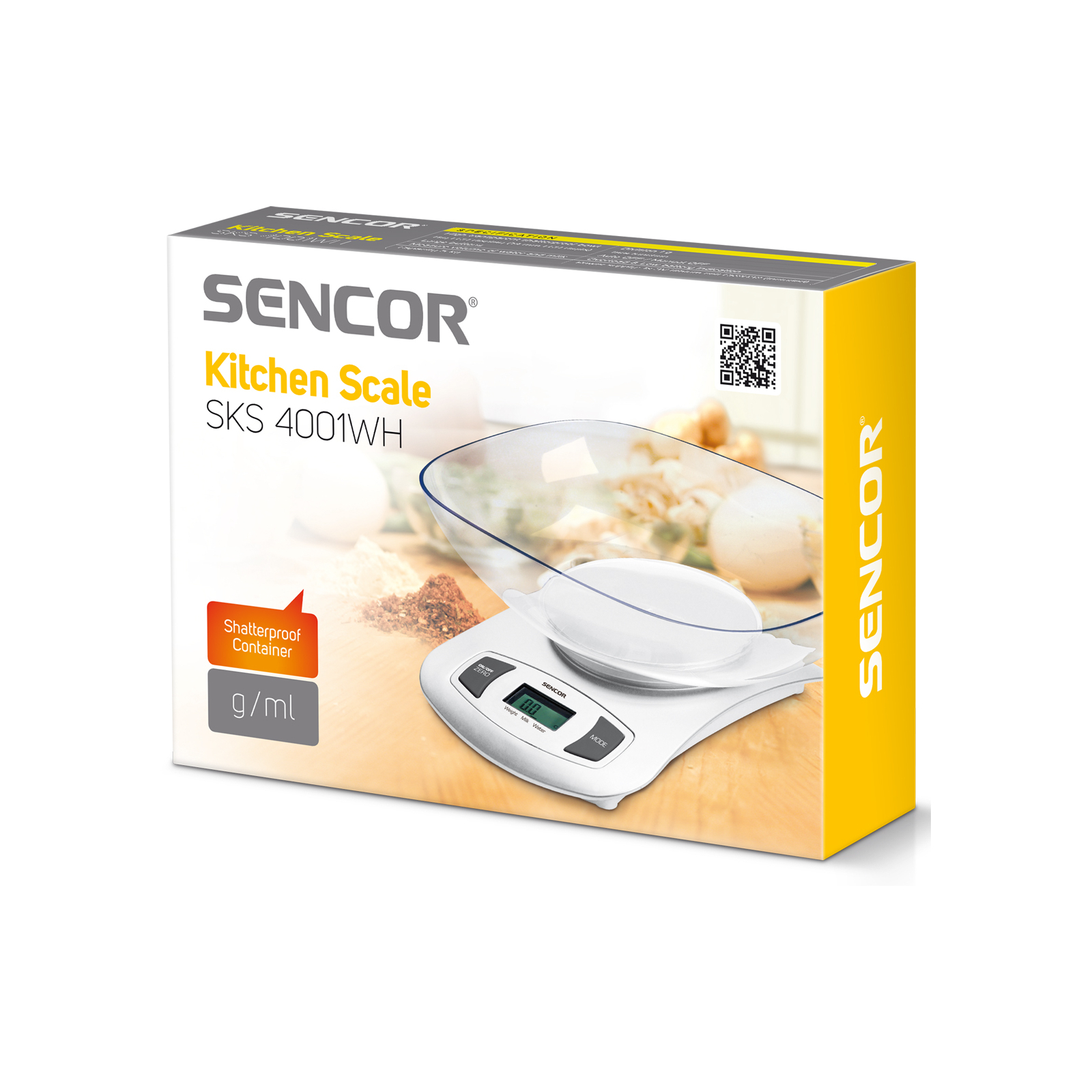 Ваги кухонні Sencor SKS4001WH зображення 2