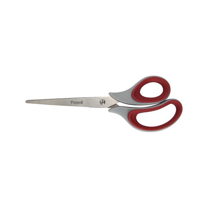 Ножницы Axent Duoton Soft, 21 см, gray-red (6102-06-А)