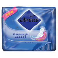 Гигиенические прокладки Libresse Maxi Goodnight Soft 10 шт (7310790088403)