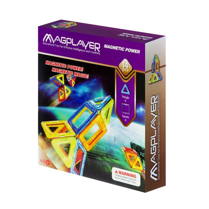 Конструктор Magplayer Набор 14 элементов (MPB-14) изображение 2