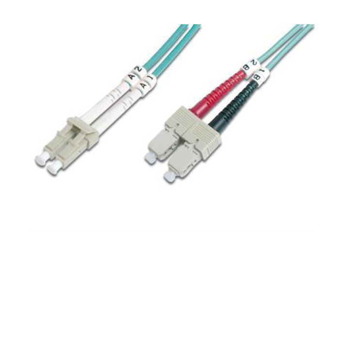 Оптичний патчкорд Digitus LC/UPC-SC/UPC,50/125,OM3,duplex,2m (DK-2532-02/3)