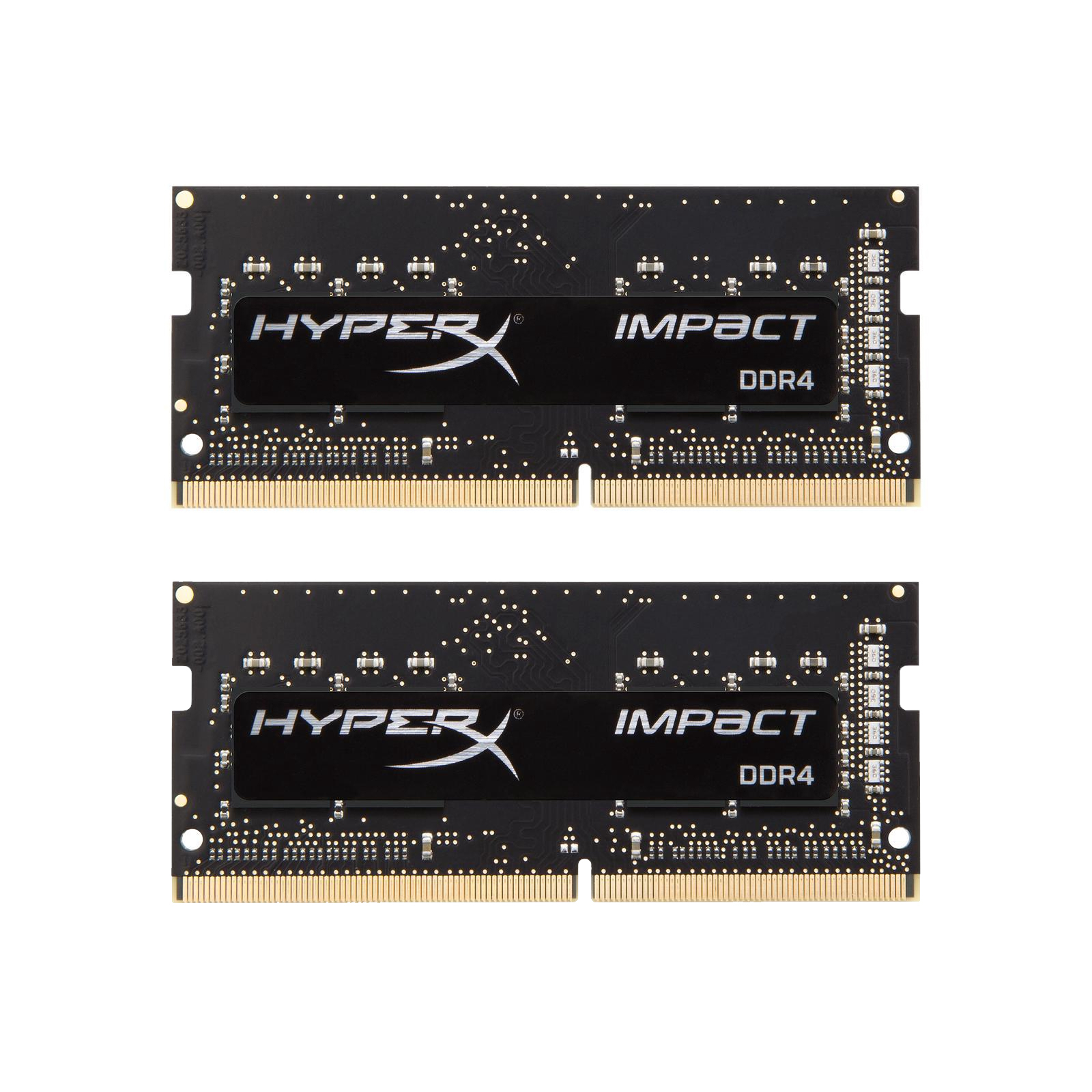 Модуль памяти для ноутбука SoDIMM DDR4 16GB (2x8GB) 2400 MHz HyperX Impact Kingston Fury (ex.HyperX) (HX424S14IB2K2/16)