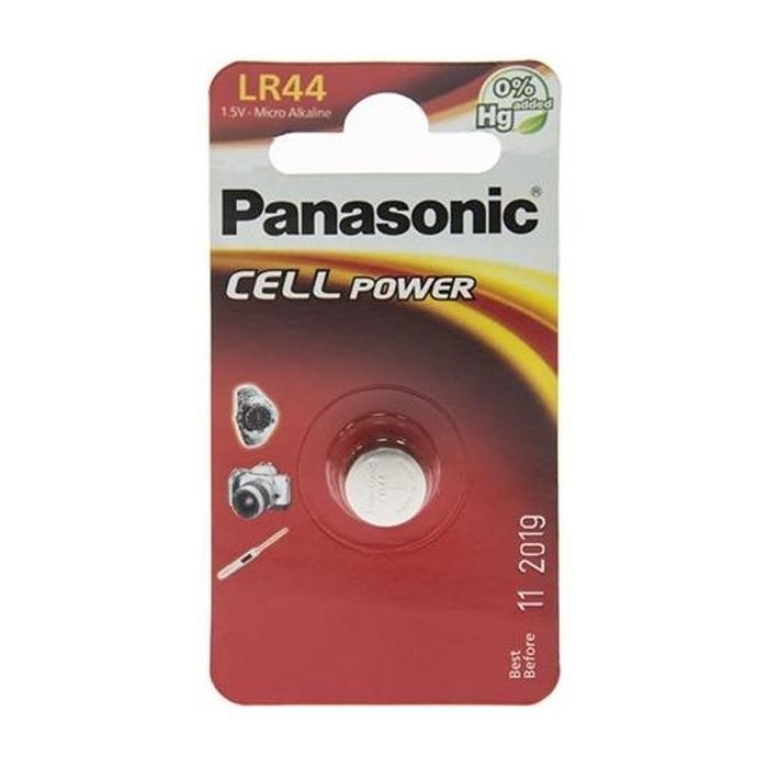 Батарейка Panasonic LR44 * 1 (LR-44EL/1B)