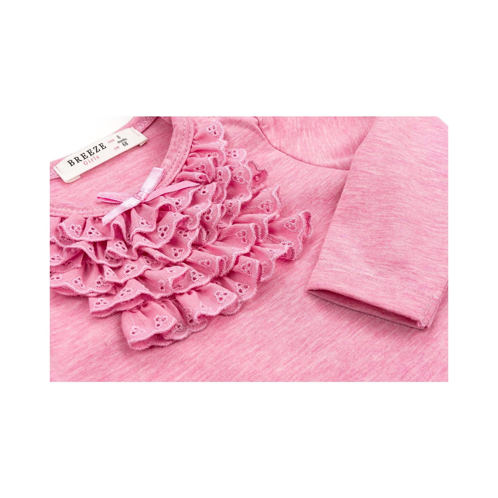 Кофта Breeze с кружевной оборкой (10040-80G-pink) изображение 5